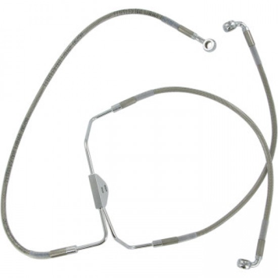 DRAG SPECIALTIES BRAKE LINE - FRONT (LOWER/UPPER) - STAINLESS STEEL # 1741-1794 DRAG SPECIALTIES BRAKE LINE - FRONT (LOWER/UPPER) - STAINLESS STEEL # 1741-1794