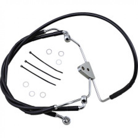 DRAG SPECIALTIES BRAKE LINE - FRONT - BLACK - 6 # 1741-2511 DRAG SPECIALTIES BRAKE LINE - FRONT - BLACK - 6 # 1741-2511