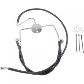 DRAG SPECIALTIES BRAKE LINE - FRONT - BLACK - 6 # 1741-2523