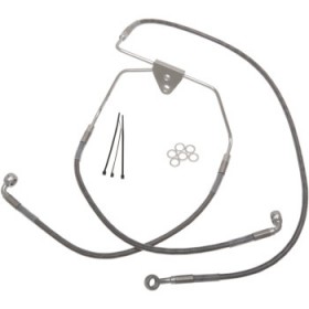 DRAG SPECIALTIES BRAKE LINE - FRONT - 6 - TOURING - STAINLESS STEEL # 1741-2626