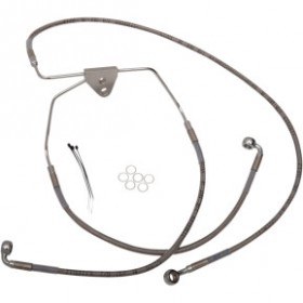 DRAG SPECIALTIES BRAKE LINE - FRONT - 8 - TOURING - STAINLESS STEEL # 1741-2627