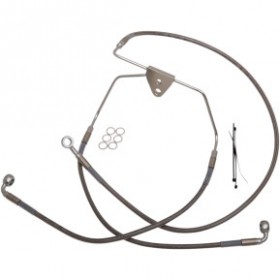 DRAG SPECIALTIES BRAKE LINE - FRONT - 10 - TOURING - STAINLESS STEEL # 1741-2628