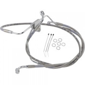 DRAG SPECIALTIES BRAKE LINE - FRONT - 6 - TOURING - STAINLESS STEEL # 1741-2631