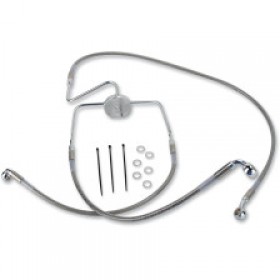 DRAG SPECIALTIES BRAKE LINE - FRONT - 2 - STAINLESS STEEL # 1741-2634
