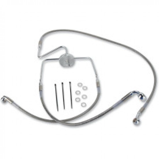 DRAG SPECIALTIES BRAKE LINE - FRONT - 2 - STAINLESS STEEL # 1741-2634 DRAG SPECIALTIES BRAKE LINE - FRONT - 2 - STAINLESS STEEL # 1741-2634