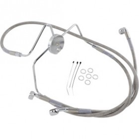 DRAG SPECIALTIES BRAKE LINE - FRONT - 4 - STAINLESS STEEL # 1741-2635