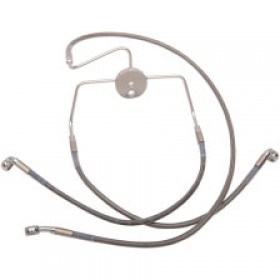 DRAG SPECIALTIES BRAKE LINE - FRONT - 8 - STAINLESS STEEL # 1741-2637