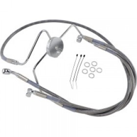 DRAG SPECIALTIES BRAKE LINE - FRONT - 10 - STAINLESS STEEL # 1741-2638