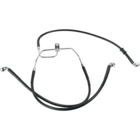 DRAG SPECIALTIES BRAKE LINE - FRONT (LOWER/UPPER) - BLACK # 1741-2906