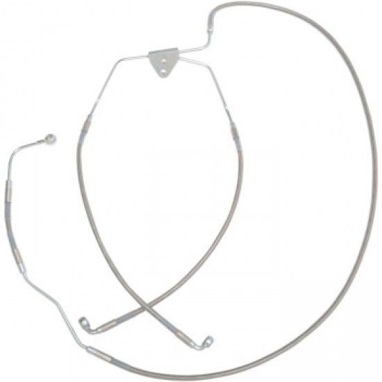 DRAG SPECIALTIES BRAKE LINE - FRONT (LOWER/MID) - STAINLESS STEEL # 1741-2938