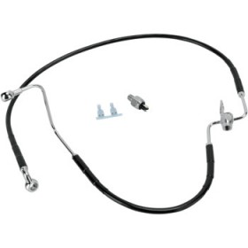 DRAG SPECIALTIES BRAKE LINE - REAR - BLACK # 1741-2945