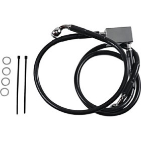 DRAG SPECIALTIES BRAKE LINE - REAR - BLACK # 1741-2950 