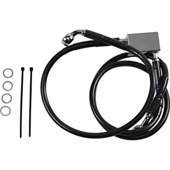 DRAG SPECIALTIES BRAKE LINE - REAR - BLACK # 1741-2950 DRAG SPECIALTIES BRAKE LINE - REAR - BLACK # 1741-2950
