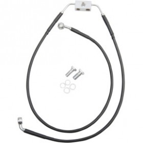 DRAG SPECIALTIES BRAKE LINE - FRONT - BLACK - 4 - FXDB 12-17 # 1741-3802