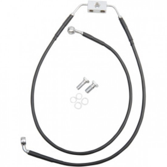 DRAG SPECIALTIES BRAKE LINE - FRONT - BLACK - 8 - FXDB 12-17 # 1741-3806 DRAG SPECIALTIES BRAKE LINE - FRONT - BLACK - 8 - FXDB 12-17 # 1741-3806