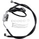 DRAG SPECIALTIES BRAKE LINE - FRONT - BLACK - 8 - FXDF 12-17 # 1741-3830