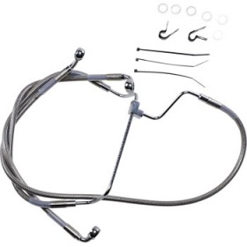 DRAG SPECIALTIES BRAKE LINE - 2 - STAINLESS STEEL # 1741-3975
