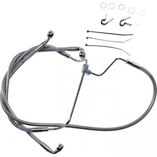 DRAG SPECIALTIES BRAKE LINE - 2 - STAINLESS STEEL # 1741-3975 DRAG SPECIALTIES BRAKE LINE - 2 - STAINLESS STEEL # 1741-3975