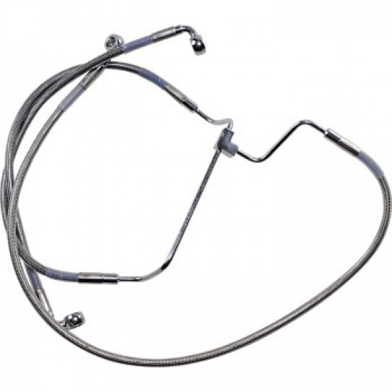 DRAG SPECIALTIES BRAKE LINE - 4 - STAINLESS STEEL # 1741-3977 DRAG SPECIALTIES BRAKE LINE - 4 - STAINLESS STEEL # 1741-3977