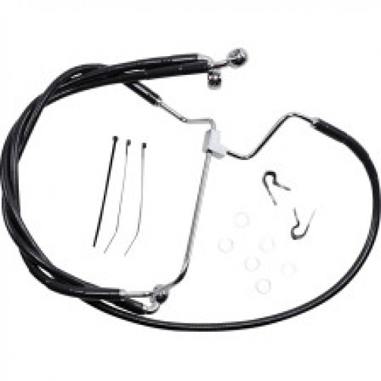 DRAG SPECIALTIES BRAKE LINE - FRONT - BLACK - 6 # 1741-3980 DRAG SPECIALTIES BRAKE LINE - FRONT - BLACK - 6 # 1741-3980