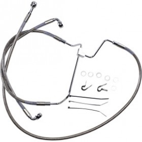 DRAG SPECIALTIES BRAKE LINE - 8 - STAINLESS STEEL # 1741-3981