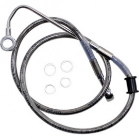 DRAG SPECIALTIES BRAKE LINE - FRONT (UPPER) - STAINLESS STEEL # 1741-5754