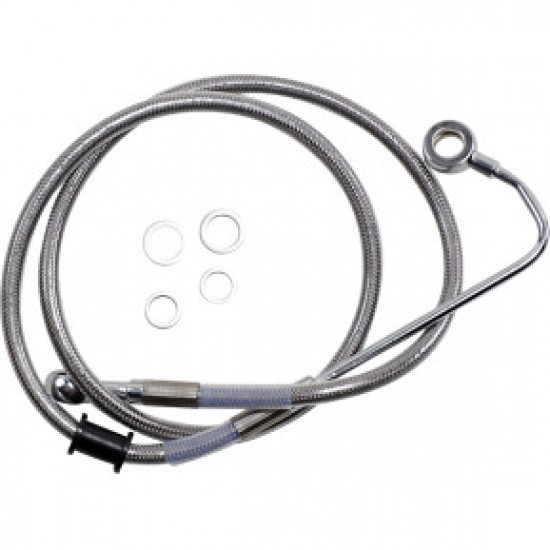 DRAG SPECIALTIES BRAKE LINE - 4 - STAINLESS STEEL - 15-17 SOFTAIL # 1741-5756 DRAG SPECIALTIES BRAKE LINE - 4 - STAINLESS STEEL - 15-17 SOFTAIL # 1741-5756