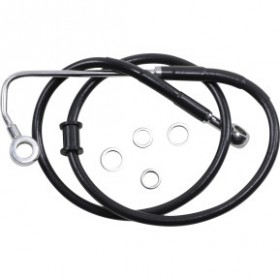 DRAG SPECIALTIES BRAKE LINE - FRONT (UPPER) - BLACK # 1741-5759