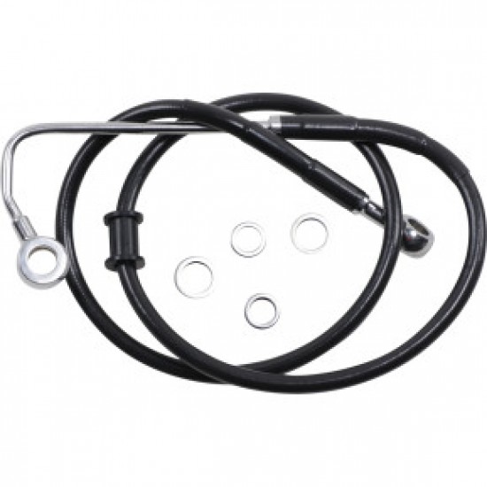 DRAG SPECIALTIES BRAKE LINE - FRONT (UPPER) - BLACK # 1741-5759 DRAG SPECIALTIES BRAKE LINE - FRONT (UPPER) - BLACK # 1741-5759