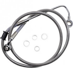 DRAG SPECIALTIES BRAKE LINE - 10 - STAINLESS STEEL - 15-17 SOFTAIL # 1741-5769
