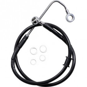DRAG SPECIALTIES BRAKE LINE - 2 - BLACK - 15-17 SOFTAIL # 1741-5771
