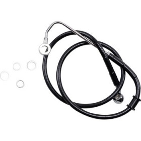 DRAG SPECIALTIES BRAKE LINE - 6 - BLACK - 15-17 SOFTAIL # 1741-5773