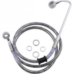 DRAG SPECIALTIES BRAKE LINE - 8 - STAINLESS STEEL - 15-17 SOFTAIL # 1741-5780