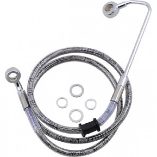 DRAG SPECIALTIES BRAKE LINE - 8 - STAINLESS STEEL - 15-17 SOFTAIL # 1741-5780