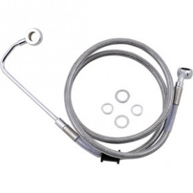 DRAG SPECIALTIES BRAKE LINE - 10 - STAINLESS STEEL - 15-17 SOFTAIL # 1741-5781