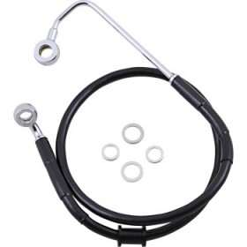DRAG SPECIALTIES BRAKE LINE - FRONT (UPPER) - BLACK # 1741-5782