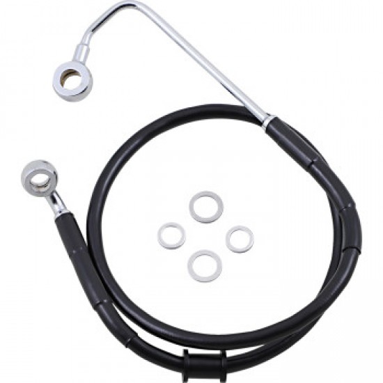 DRAG SPECIALTIES BRAKE LINE - FRONT (UPPER) - BLACK # 1741-5782