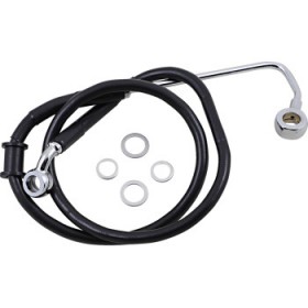 DRAG SPECIALTIES BRAKE LINE - 2 - BLACK - 15-17 SOFTAIL # 1741-5783