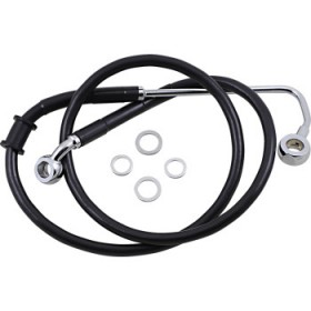 DRAG SPECIALTIES BRAKE LINE - 6 - BLACK - 15-17 SOFTAIL # 1741-5785