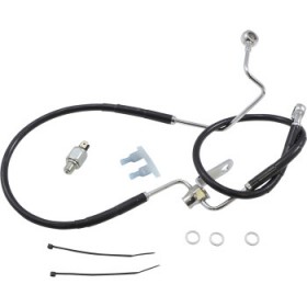 DRAG SPECIALTIES BRAKE LINE - REAR - BLACK - 3 ABS # 1741-6236