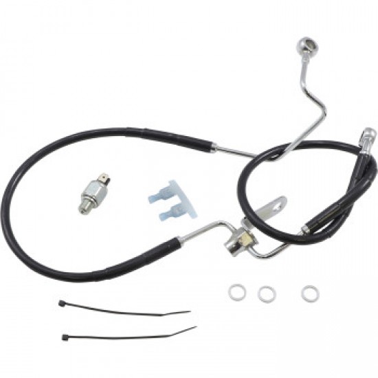 DRAG SPECIALTIES BRAKE LINE - REAR - BLACK - 3 ABS # 1741-6236 DRAG SPECIALTIES BRAKE LINE - REAR - BLACK - 3 ABS # 1741-6236