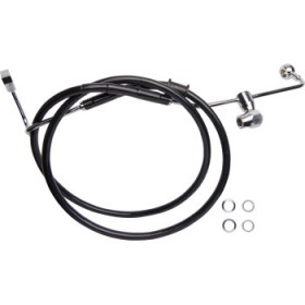 DRAG SPECIALTIES BRAKE LINE - REAR - ABS - BLACK # 1741-6335