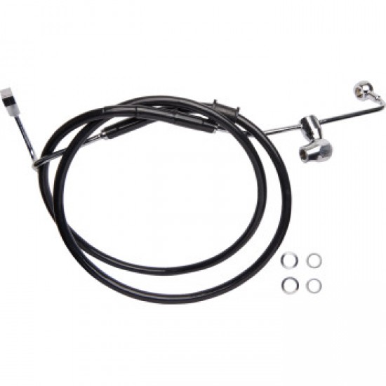DRAG SPECIALTIES BRAKE LINE - REAR - ABS - BLACK # 1741-6335 DRAG SPECIALTIES BRAKE LINE - REAR - ABS - BLACK # 1741-6335