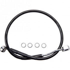 DRAG SPECIALTIES BRAKE LINE - REAR - MASTER CYLINDER TO ABS - BLACK # 1741-6345