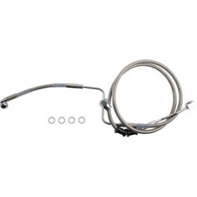 DRAG SPECIALTIES BRAKE LINE - REAR - MASTER CYLINDER TO ABS - STAINLESS STEEL # 1741-6346
