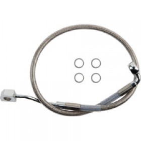 DRAG SPECIALTIES BRAKE LINE - REAR - MASTER CYLINDER TO ABS - STAINLESS STEEL # 1741-6348