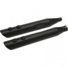 DRAG SPECIALTIES 3-1/2 SLASHDOWN SLIP-ON MUFFLERS - BLACK # 1801-1186