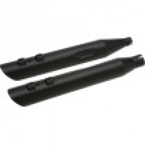 DRAG SPECIALTIES 3-1/2 SLASHDOWN SLIP-ON MUFFLERS - BLACK # 1801-1186 DRAG SPECIALTIES 3-1/2 SLASHDOWN SLIP-ON MUFFLERS - BLACK # 1801-1186