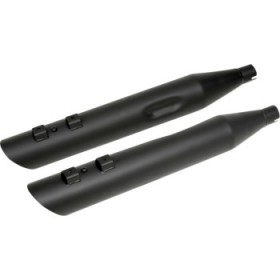 DRAG SPECIALTIES 4 SLASHDOWN SLIP-ON MUFFLERS - BLACK # 1801-1188
