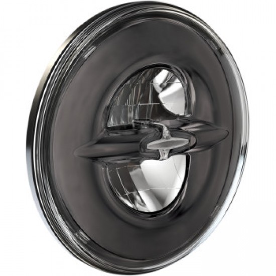 DRAG SPECIALTIES 7 REFLECTOR-STYLE LED HEADLAMP - DARK CHROME # 2001-1787